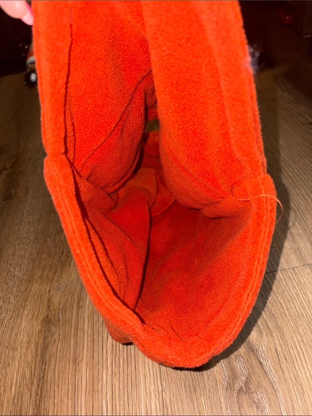 3/$15! NWT Kids Fleece Face Mask Hood in Bright Orange